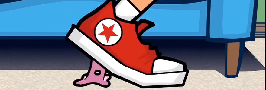 walking on the floor with dirty shoes